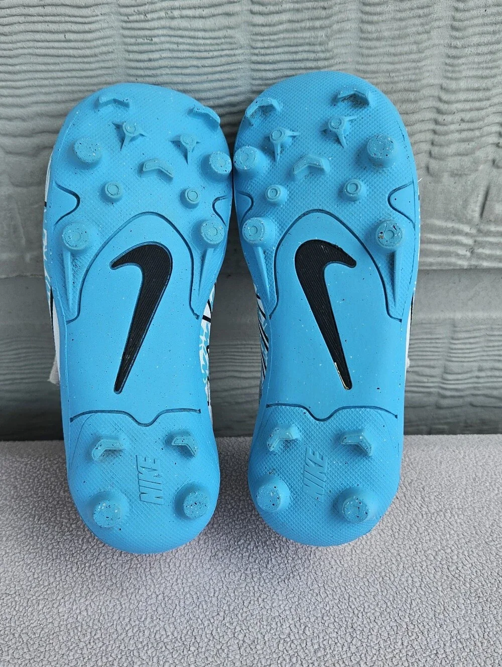 Nike Jr. Mercurial Vapor 15 Club MG Soccer Cleats SZ 10C White Blue DJ5964-146
